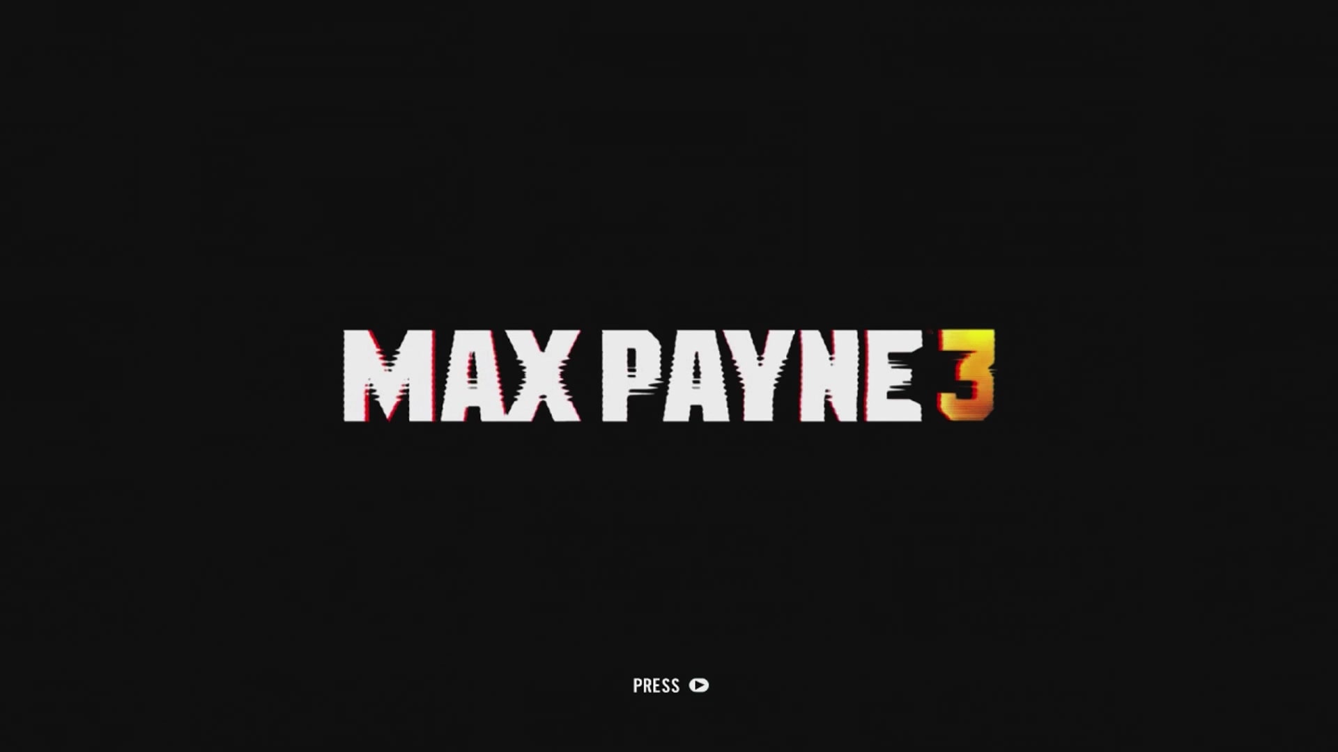 Max Payne 3 title screen for Xbox 360